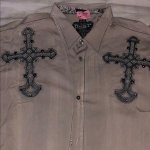 Roar positivity dress shirt